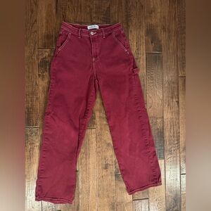 GOGO Vintage 90’s look Carpenter Jeans Burgundy